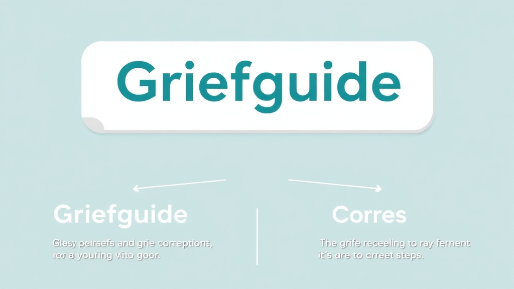 Practical checklist visual for griefguide vs Grief in Common