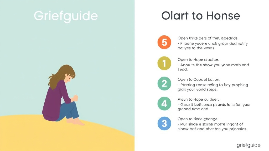 Practical checklist visual for griefguide vs Open to Hope