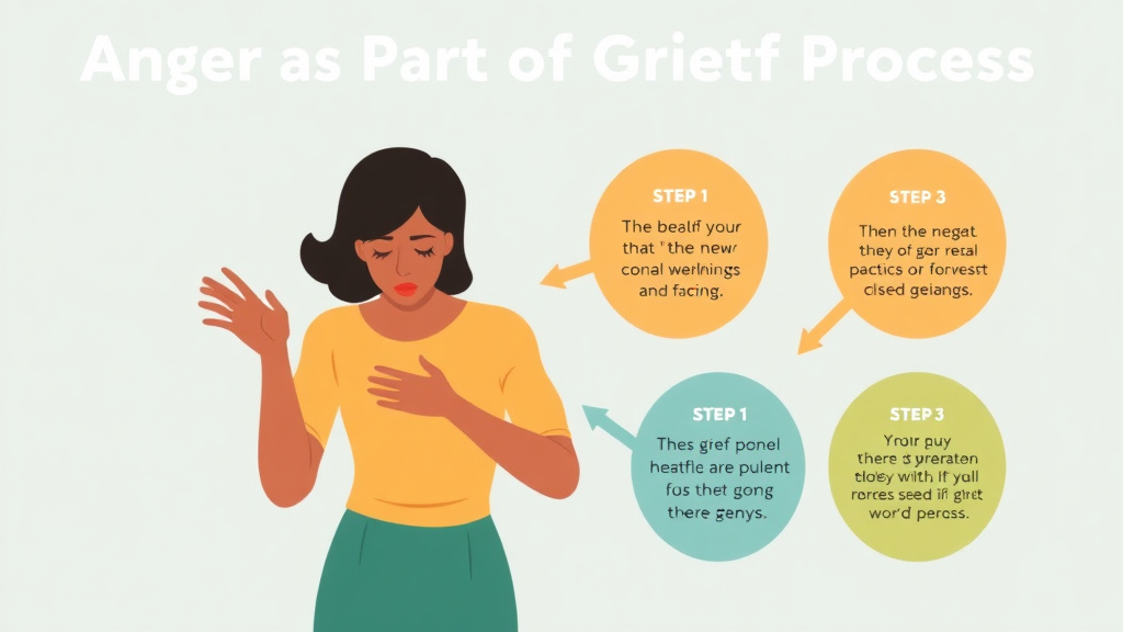 Step-by-step visual guide for implementing anger as Part of the Grief Process