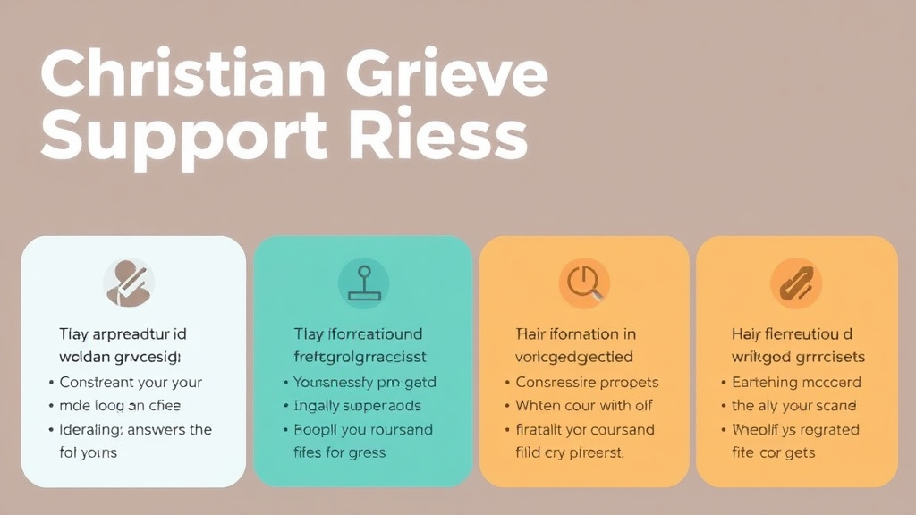 Step-by-step visual guide for implementing christian Grief Support Resources