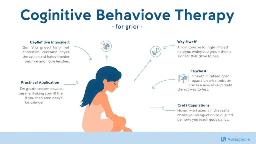 Practical checklist visual for cognitive Behavioral Therapy for Grief