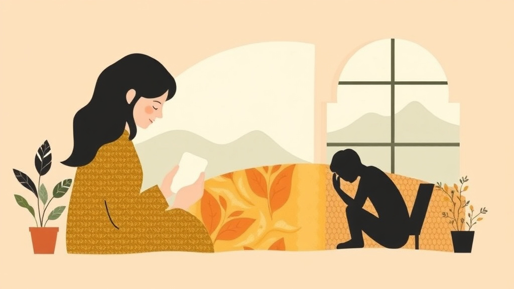 Educational graphic covering the essentials of collage Making for Grief Processing