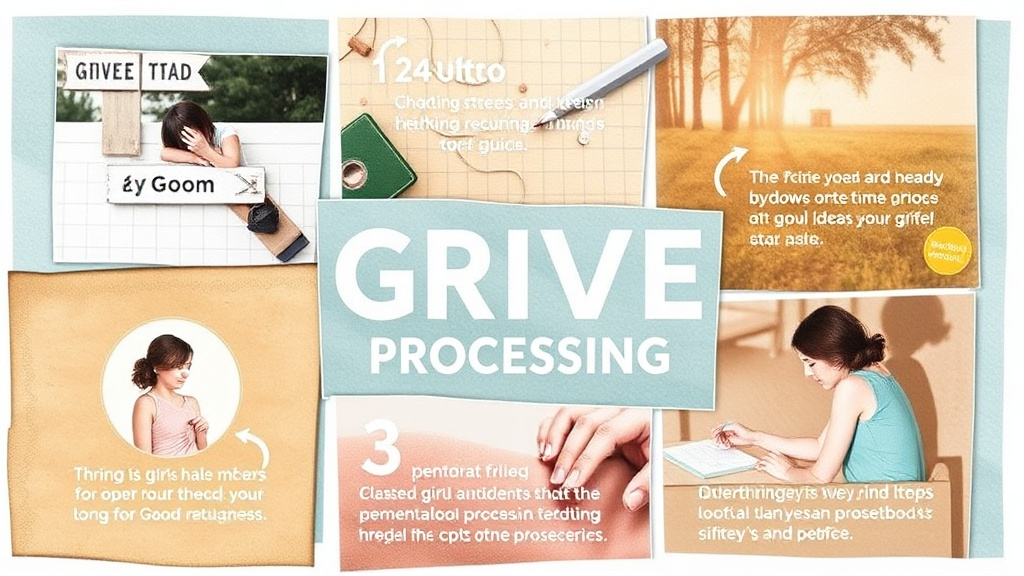 Practical checklist visual for collage Making for Grief Processing