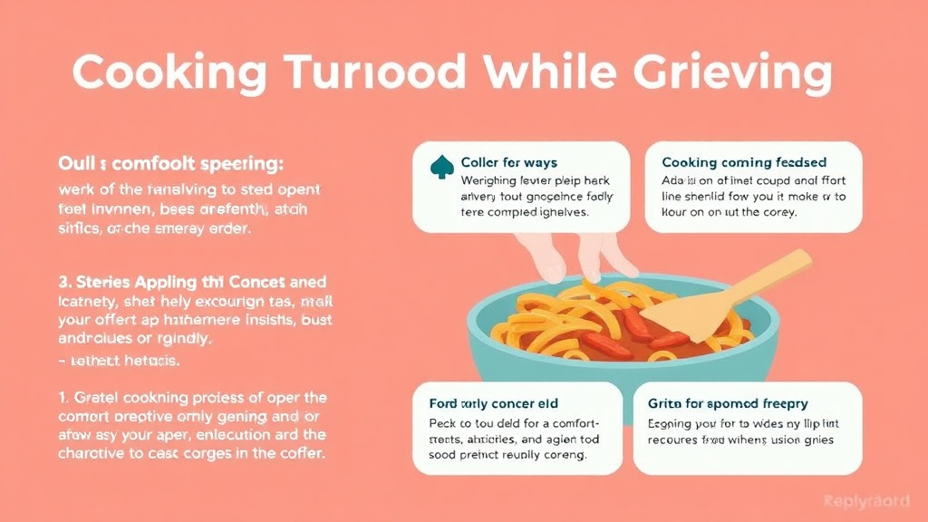 Hands-on guide visualization for cooking Comfort Food While Grieving