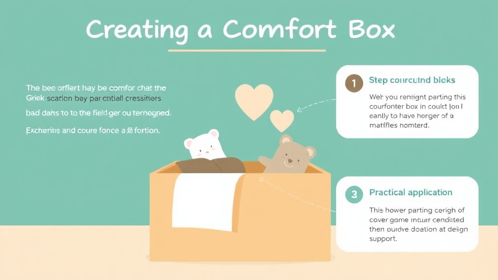 Practical workflow diagram for creating a Comfort Box for Grief