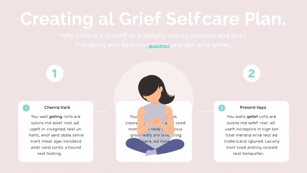 Practical checklist visual for creating a Grief Self Care Plan