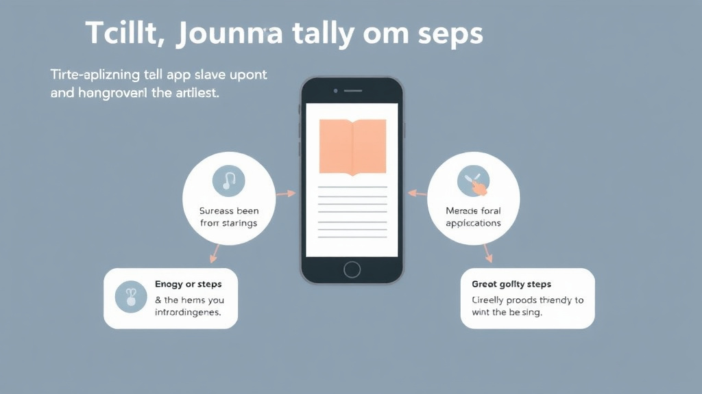 Action-oriented illustration showing how to apply digital Journaling Apps for Grief