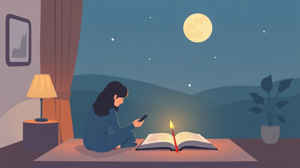 Hands-on guide visualization for evening Reflection Journal for Grief
