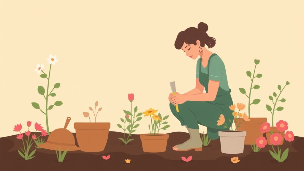 Detailed visual representation of gardening as Grief Therapy