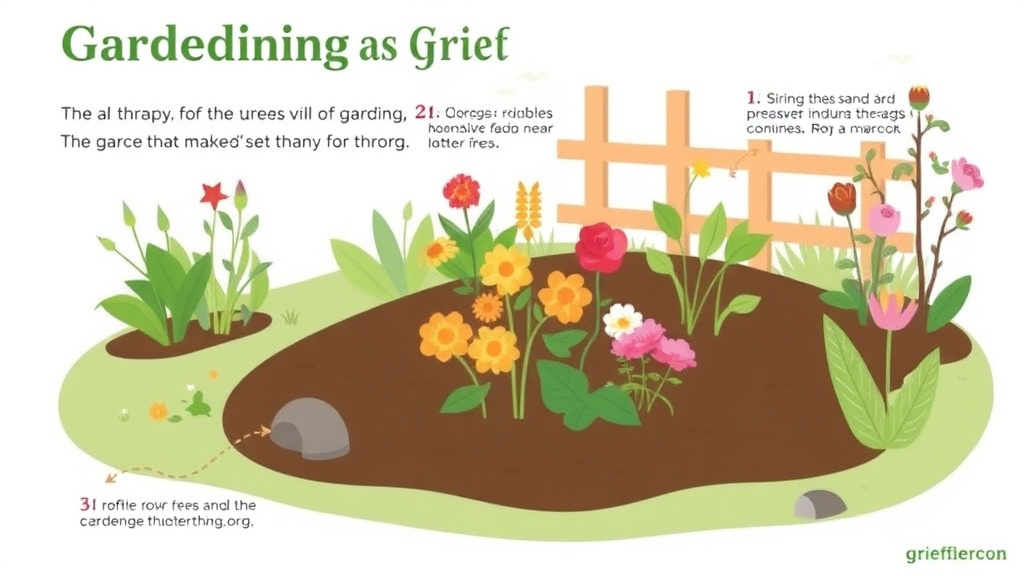 Practical workflow diagram for gardening as Grief Therapy