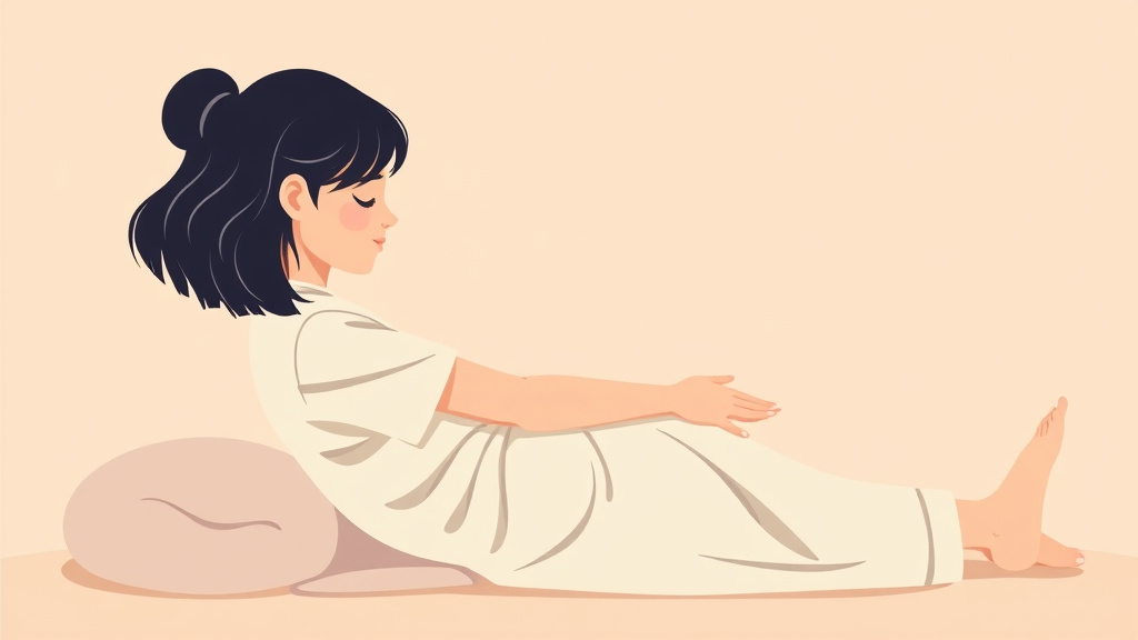 An informative visual explaining gentle Stretching for Grief Tension for beginners and professionals