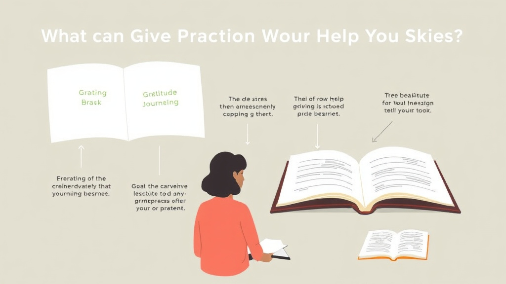 Practical checklist visual for gratitude Journaling While Grieving