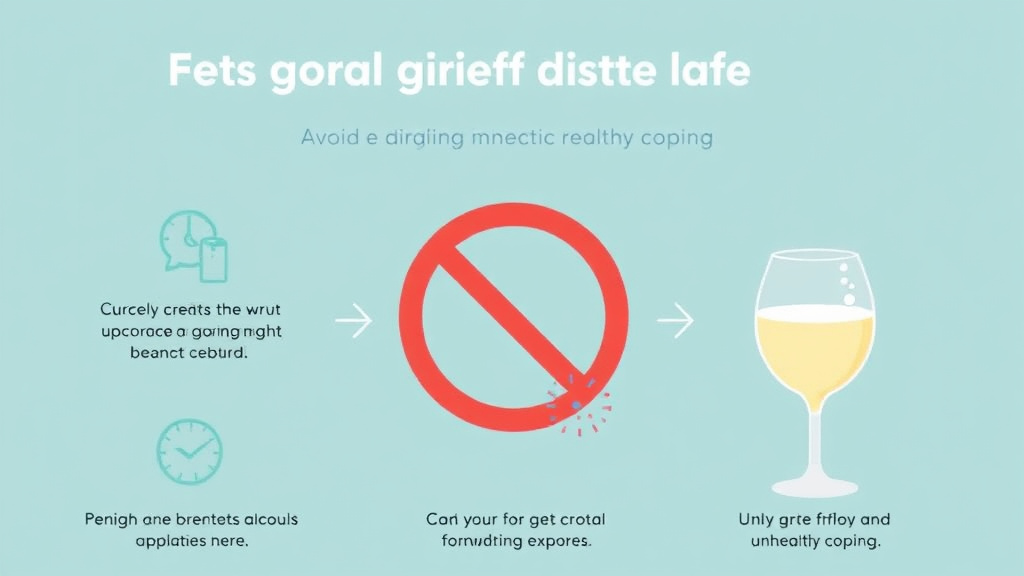 Practical workflow diagram for grief and Alcohol Avoiding Unhealthy Coping