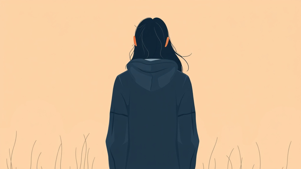A professional illustration depicting grief and Identity Who Am I Now