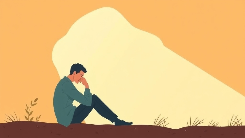 Educational graphic covering the essentials of grief and Questioning God