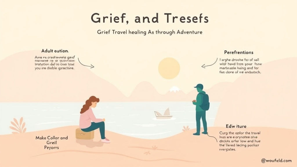 Practical checklist visual for grief and Travel Healing Through Adventure