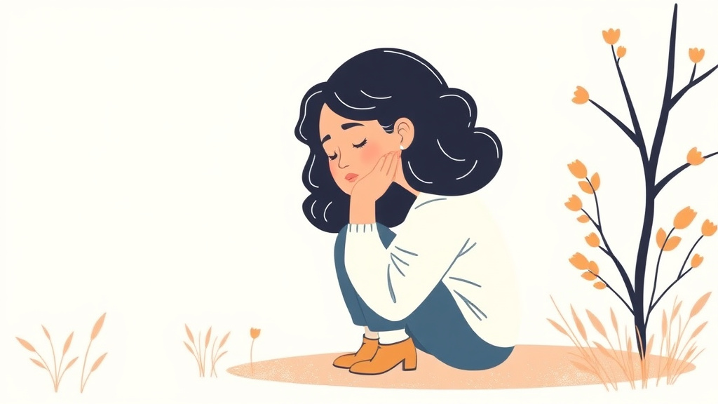 Illustration breaking down the fundamentals of grief and Volunteering Finding Purpose