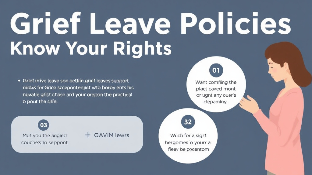 Process flow illustration for putting grief Leave Policies Know Your Rights into action