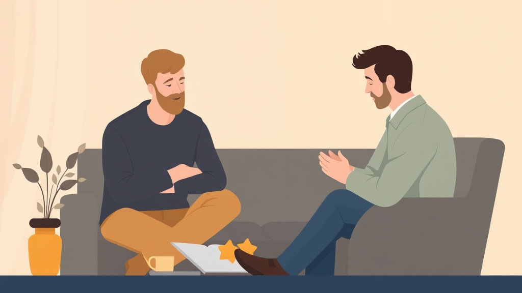 Educational graphic covering the essentials of grief Support Groups for Men