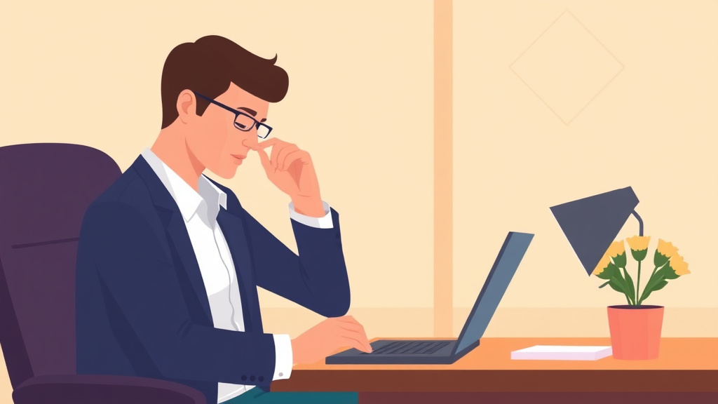 A professional illustration depicting grief Triggers at Work and How to Cope