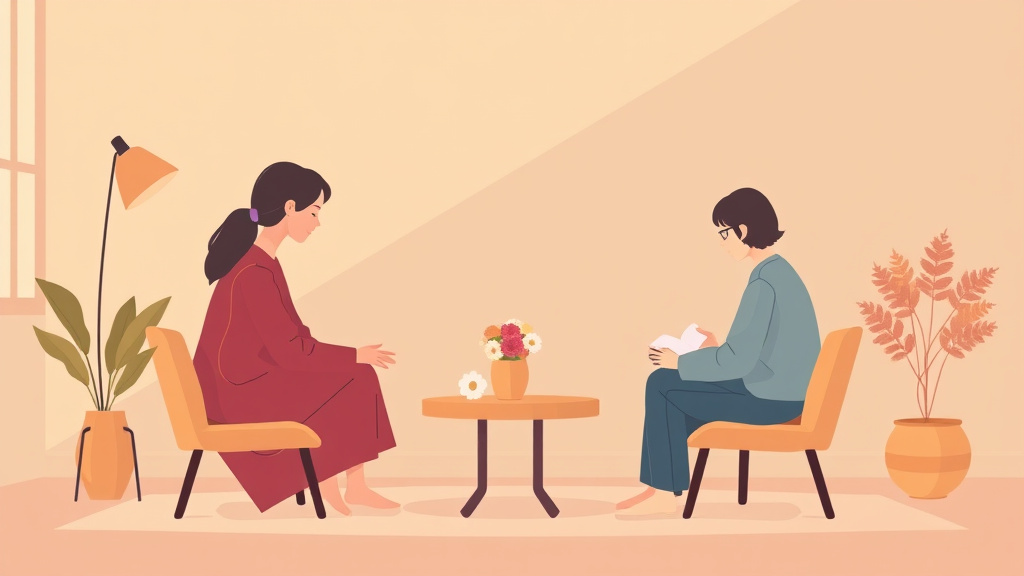 Conceptual diagram showing how group Therapy for Grief Recovery works in practice