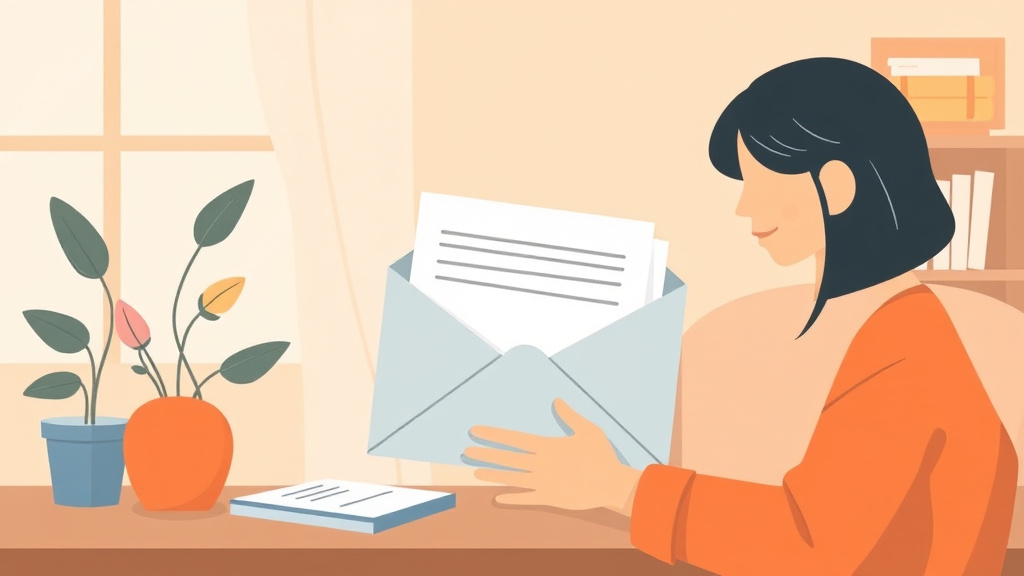 A professional illustration depicting handling Mail Addressed to the Deceased