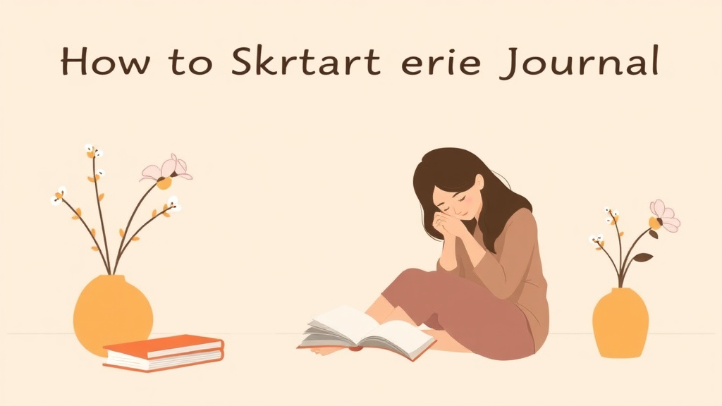 Clear illustration of start a Grief Journal with supporting details