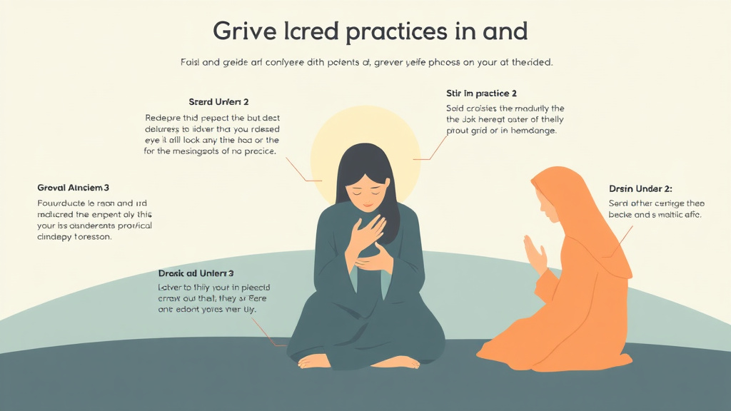 Step-by-step visual guide for implementing islamic Grief Practices and Comfort