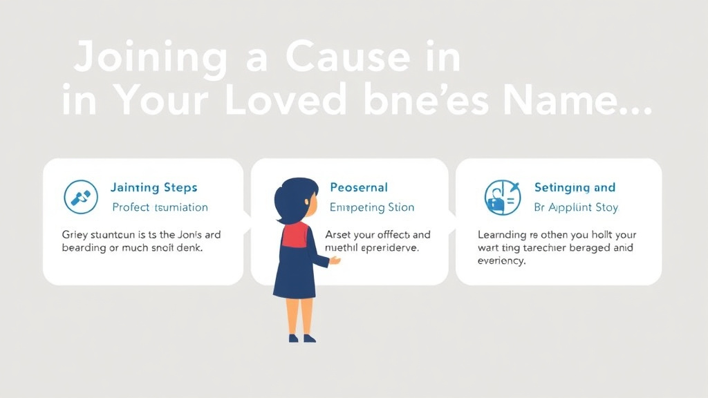 Practical workflow diagram for joining a Cause in Your Loved Ones Name
