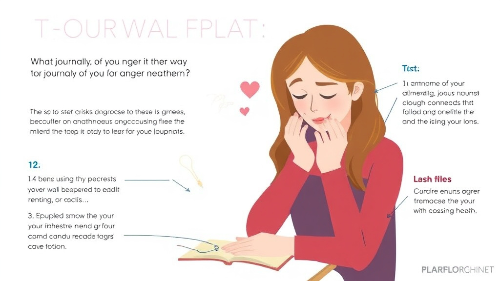 Step-by-step visual guide for implementing journaling Through Anger in Grief