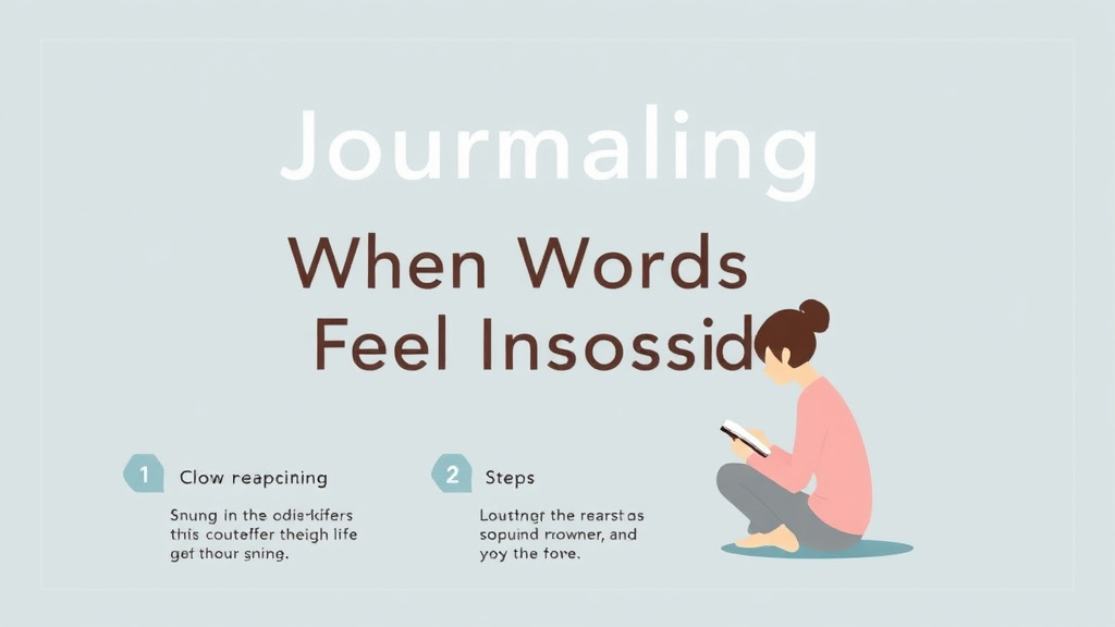Practical workflow diagram for journaling When Words Feel Impossible