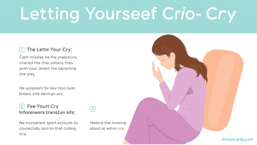 Practical checklist visual for letting Yourself Cry During Grief