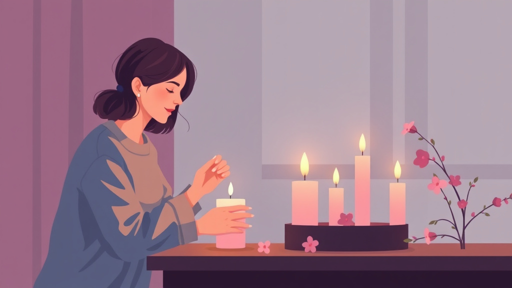 An informative visual explaining lighting Candles for Your Loved One for beginners and professionals