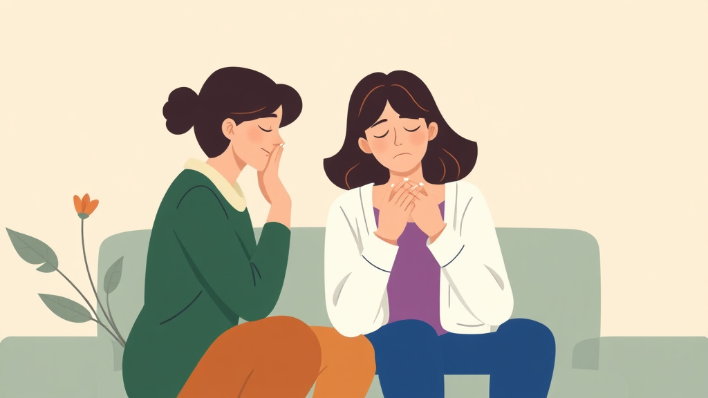 Detailed visual representation of losing Friends While Grieving