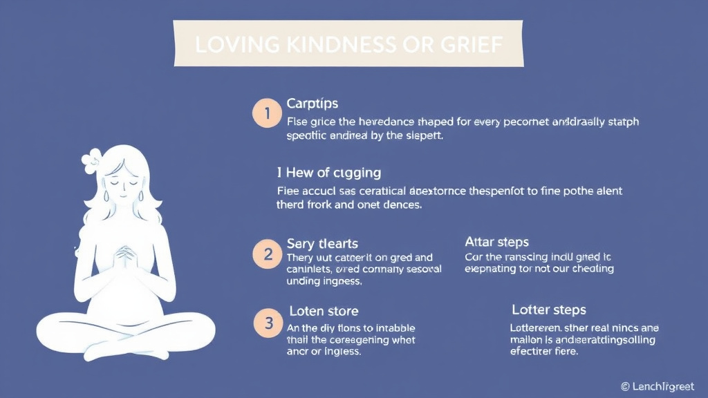 Step-by-step visual guide for implementing loving Kindness Meditation for Grief