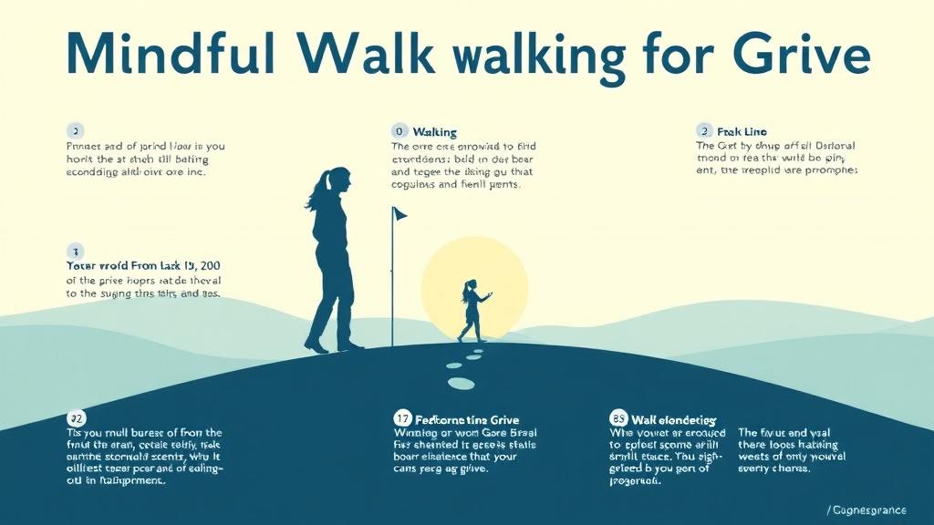 Process flow illustration for putting mindful Walking for Grief into action