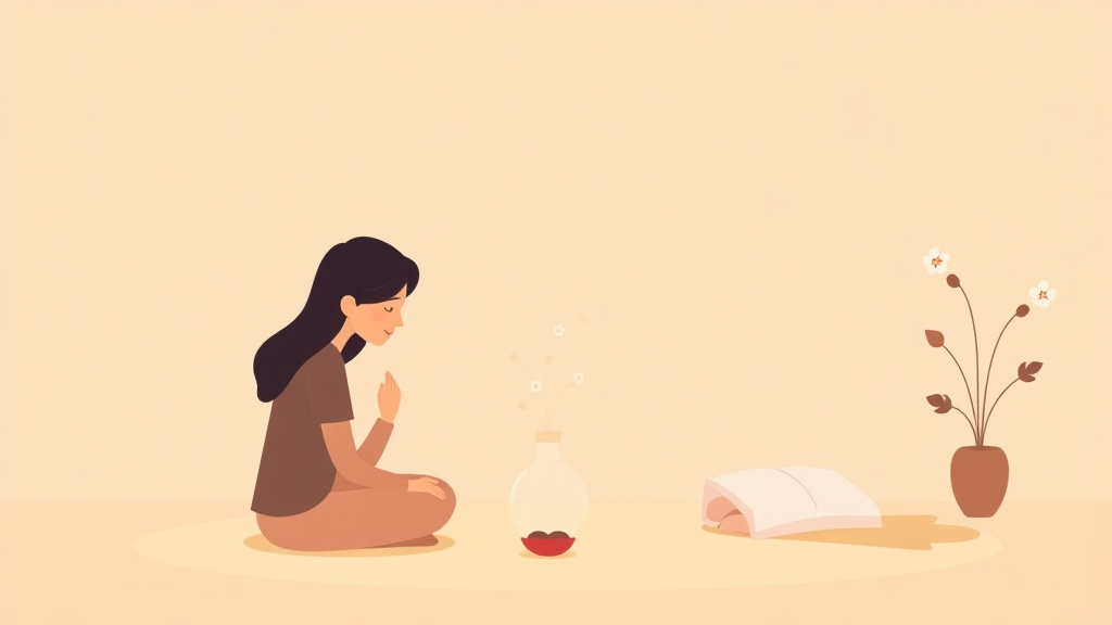Illustration breaking down the fundamentals of mindfulness Techniques for Grief