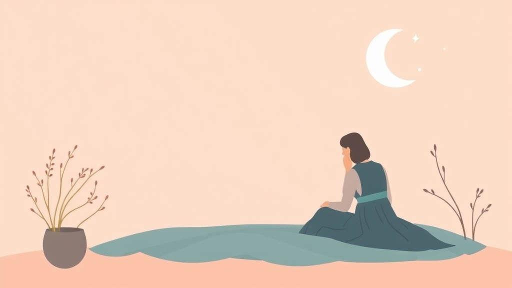 A professional illustration depicting morning Journal Prompts for Grief