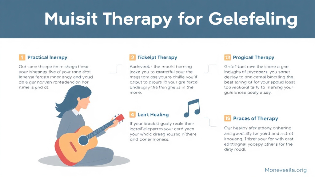 Step-by-step visual guide for implementing music Therapy for Grief Healing