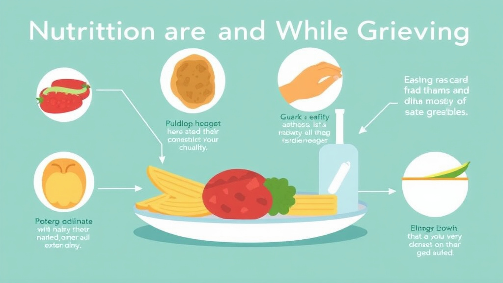 Process flow illustration for putting nutrition and Eating While Grieving into action