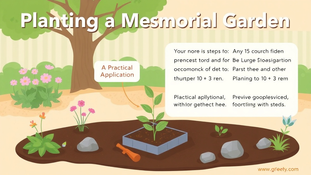 Practical checklist visual for planting a Memorial Garden