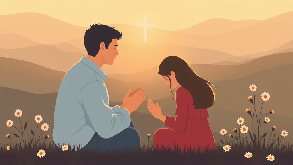 Detailed visual representation of prayer Practices for Grief