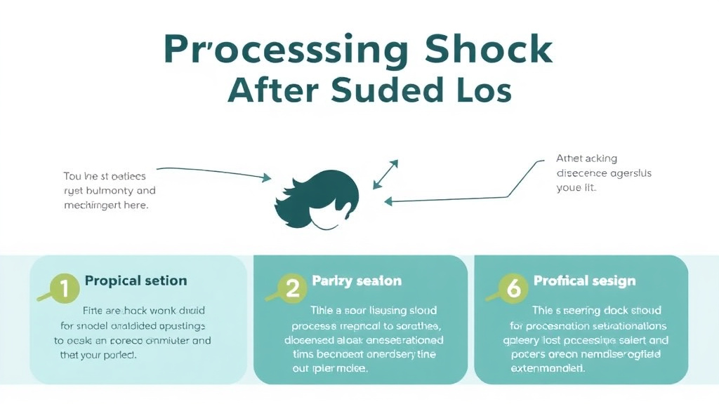 Practical checklist visual for processing Shock After Sudden Loss