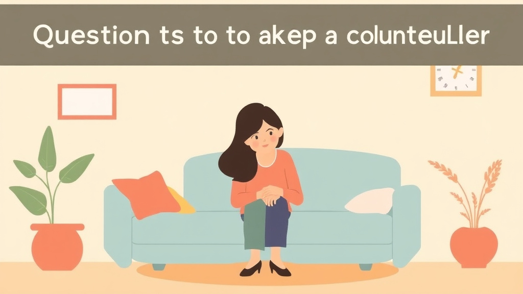 Clear illustration of questions to Ask a Grief Counselor with supporting details