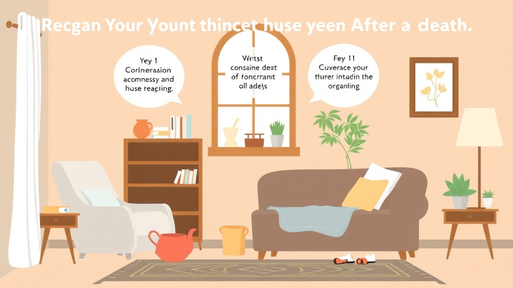 Step-by-step visual guide for implementing reorganizing the House After a Death