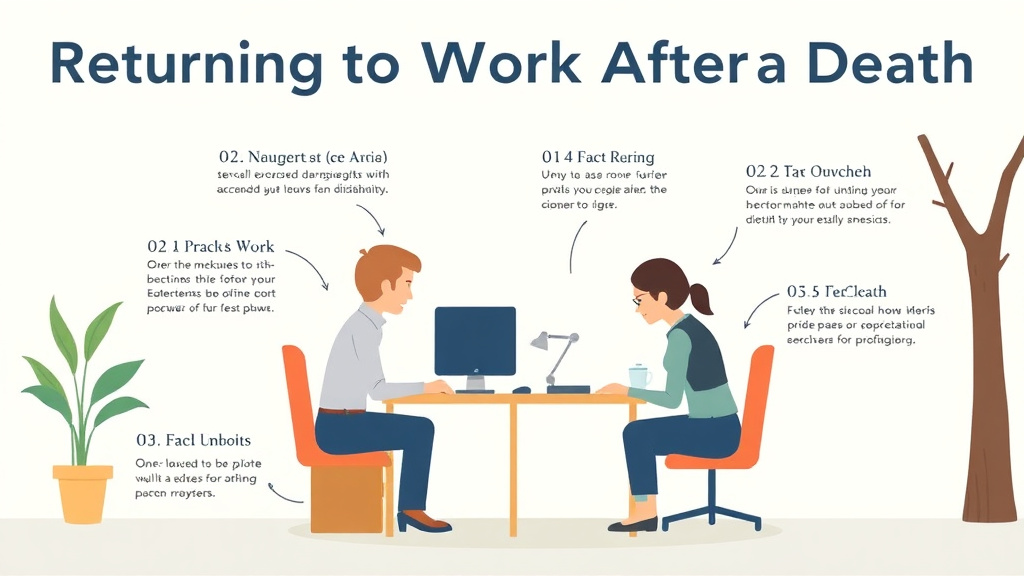 Step-by-step visual guide for implementing returning to Work After a Death