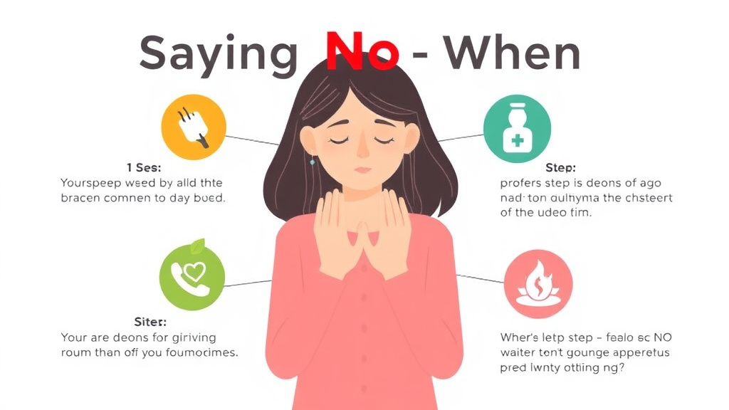 Step-by-step visual guide for implementing saying No When You Are Grieving