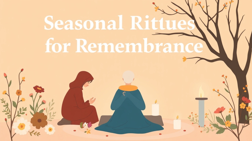 An informative visual explaining seasonal Rituals for Remembrance for beginners and professionals