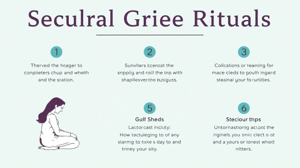 Step-by-step visual guide for implementing secular Grief Rituals for Non Religious