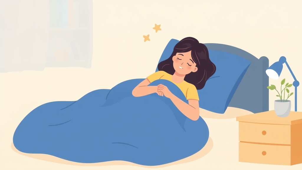 Clear illustration of sleep Hygiene During Grief with supporting details